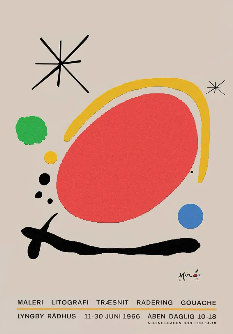 Poster della mostra di Joan Miro poster da phillipp veisenberg