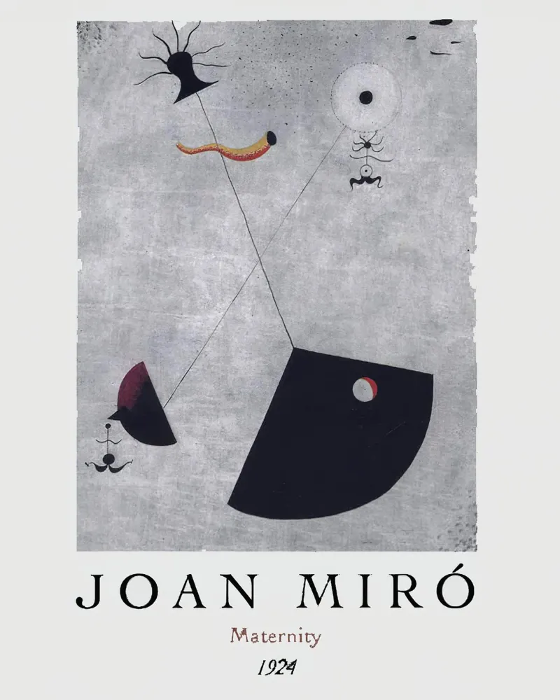 Joan Miro Maternity 1924 pellicola backlit da phillipp veisenberg