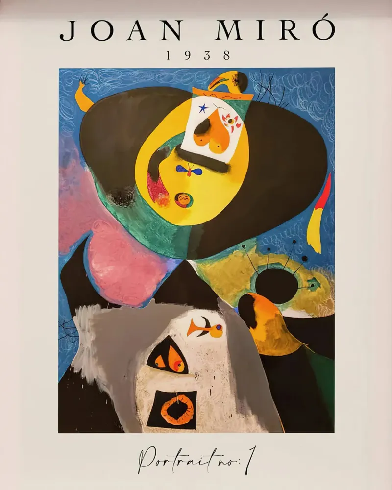 Joan Miro 1938 Ritratto n. 1 pellicola backlit da phillipp veisenberg