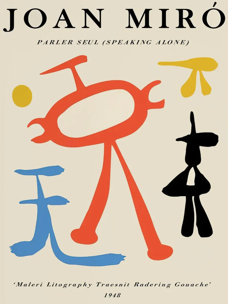Joan Miro Parler Seul ("Sola") 1948 pellicola backlit da phillipp veisenberg