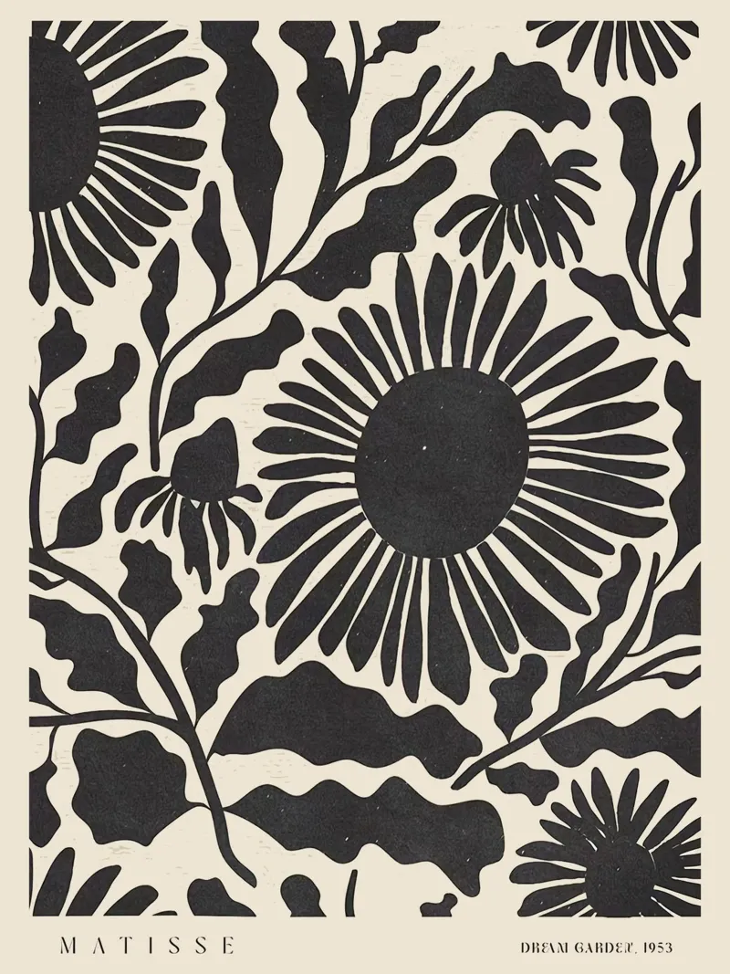 Il giardino dei sogni di Matisse 1953 poster con telaio in plastica da Kunzeworld