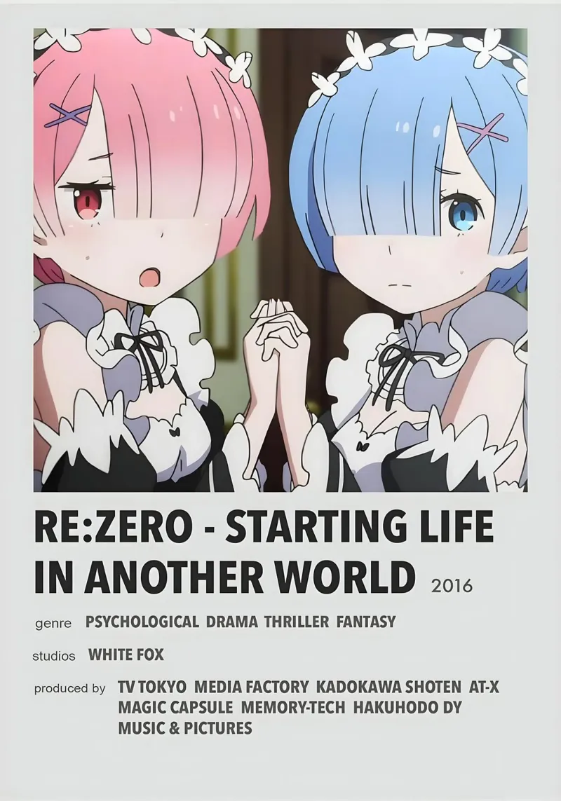 RE ZERO - STARTING LIFE IN ANOTHER WORLD  2016 pellicola backlit da Totoya