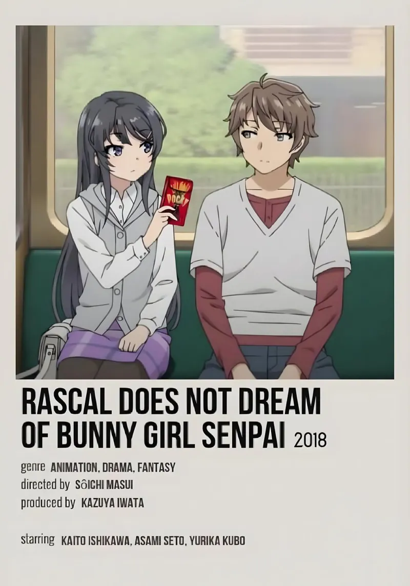 RASCAL DOES NOT DREAM OF BUNNY GIRL SENPAI 2018 pellicola backlit da Totoya