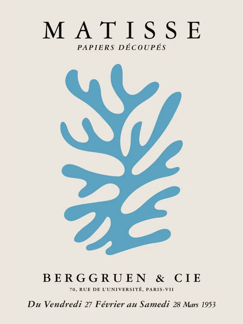 Matisse Papiers Decoupes Berggruen & Cie 1953 No.2 pellicola backlit da Kunzeworld