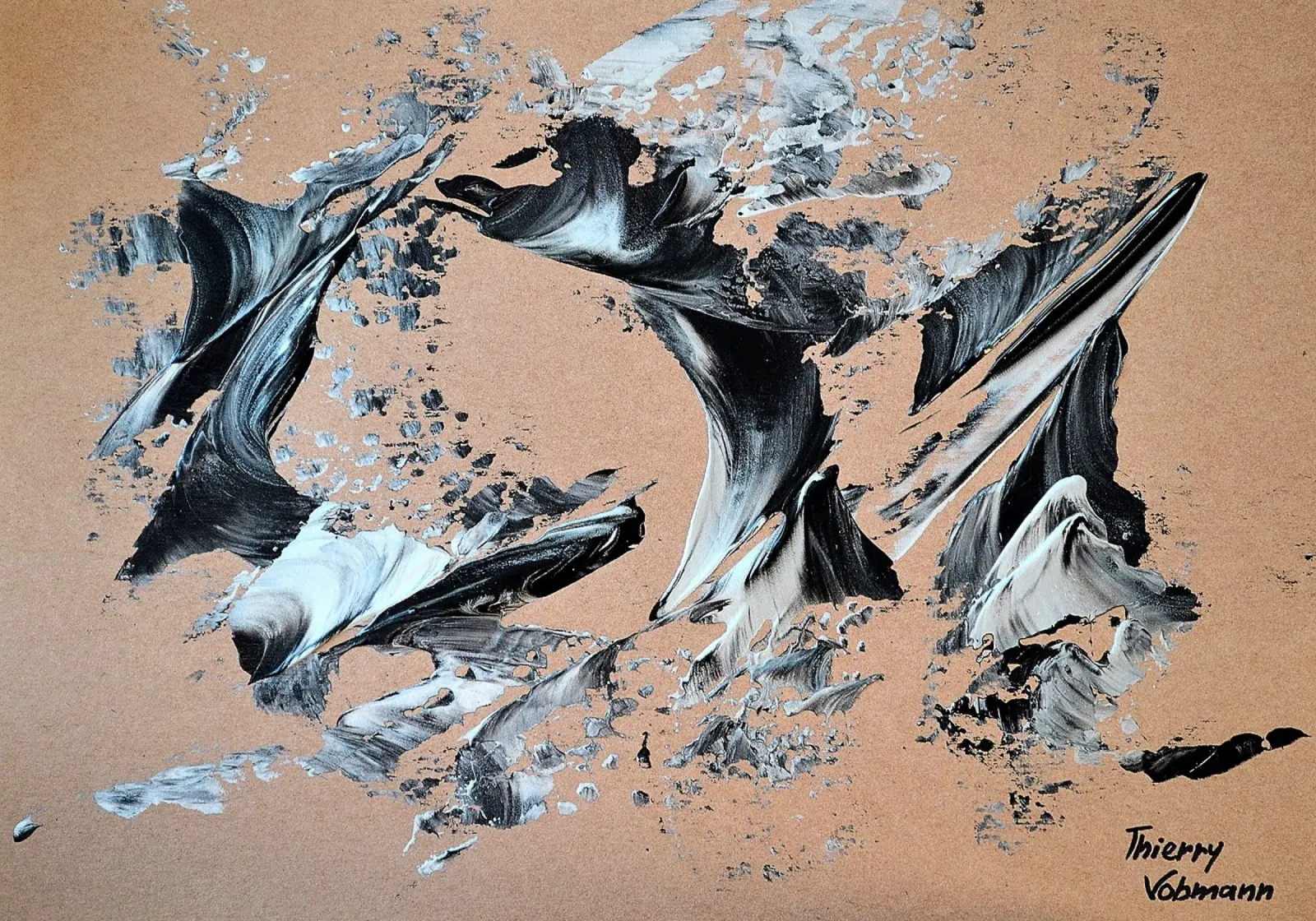 MESSAGE FROM THE HEART 28 poster da Thierry Vobmann Abstract painting