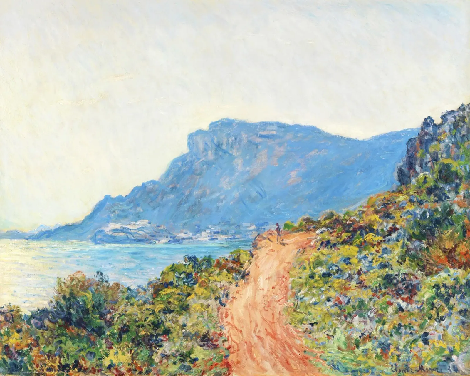 The Corniche near Monaco (1884) by Claude Monet acrylic glass by Venus Art