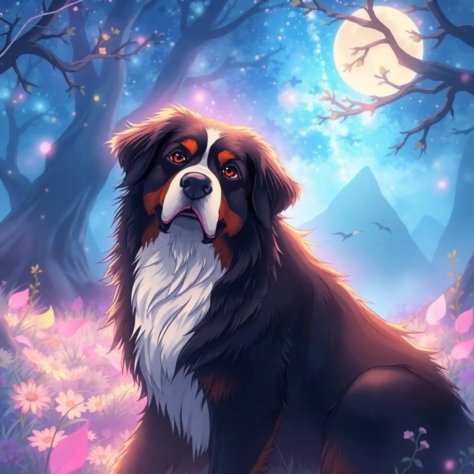 Bellissimo cane da montagna bernese #108 poster da Yumis.Beargang.and.Me