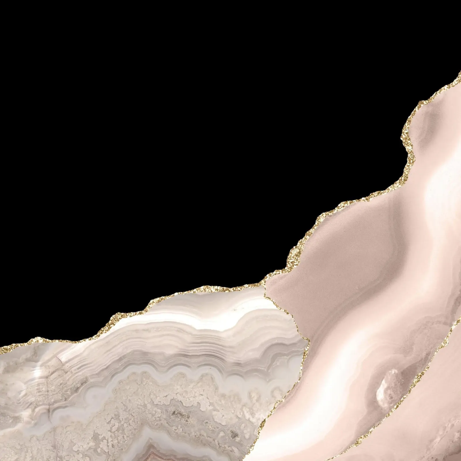 Texture agata avorio e oro 04 alluminio dibond da Gemstone Textures