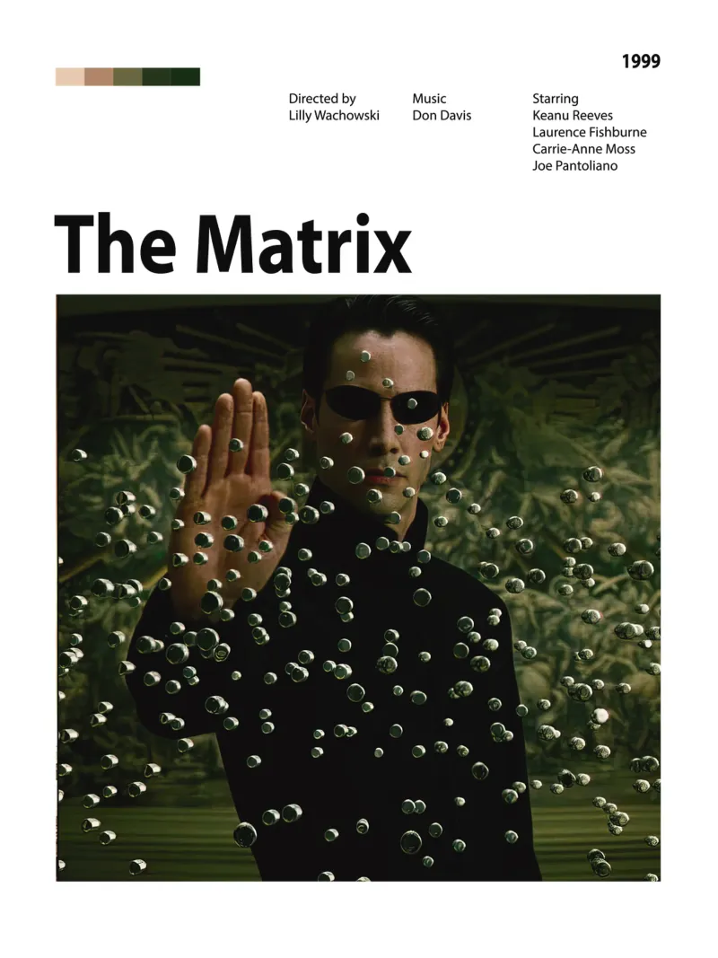 Matrix pellicola backlit da The Movie Wall