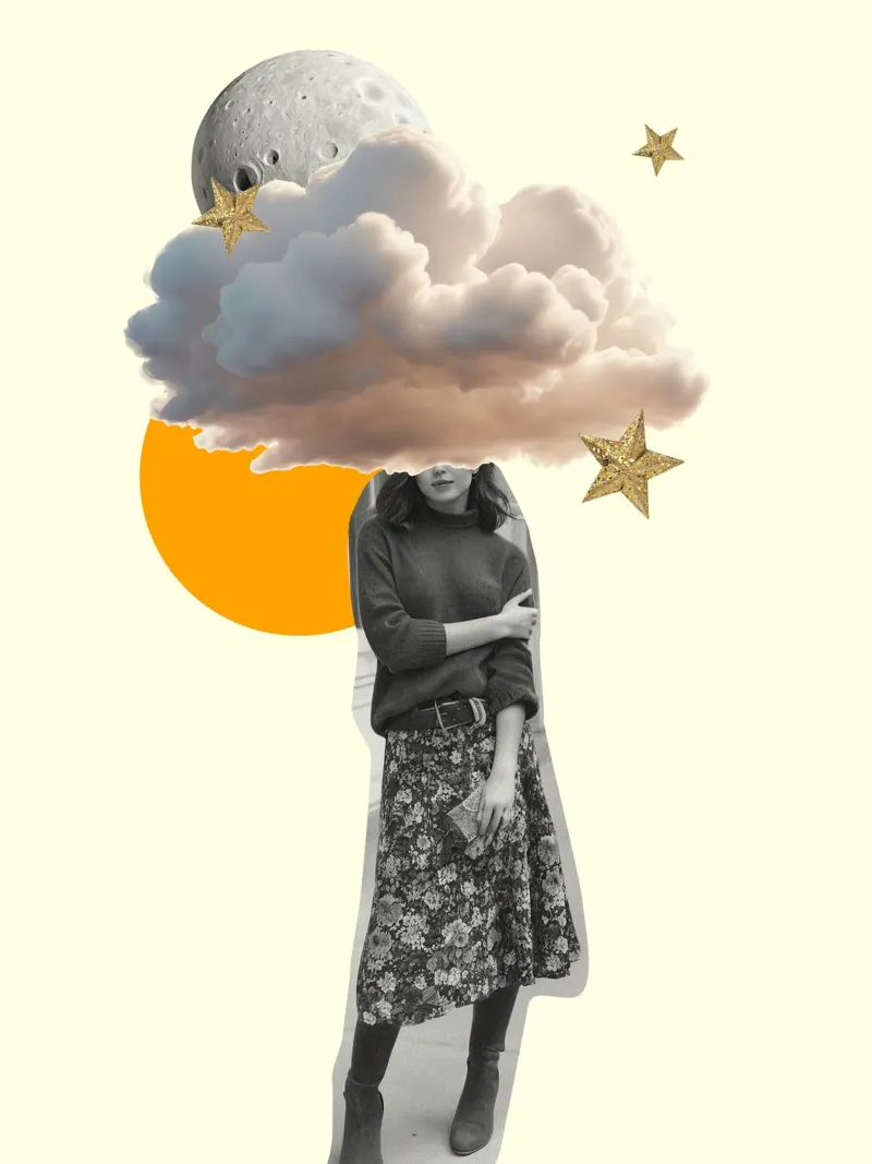 Head in the Clouds carta hahnemühle da Indigo Rain