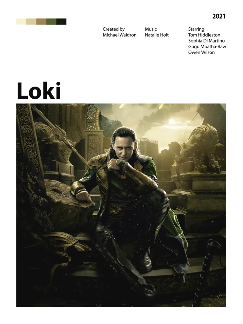 Loki pellicola backlit da The Movie Wall