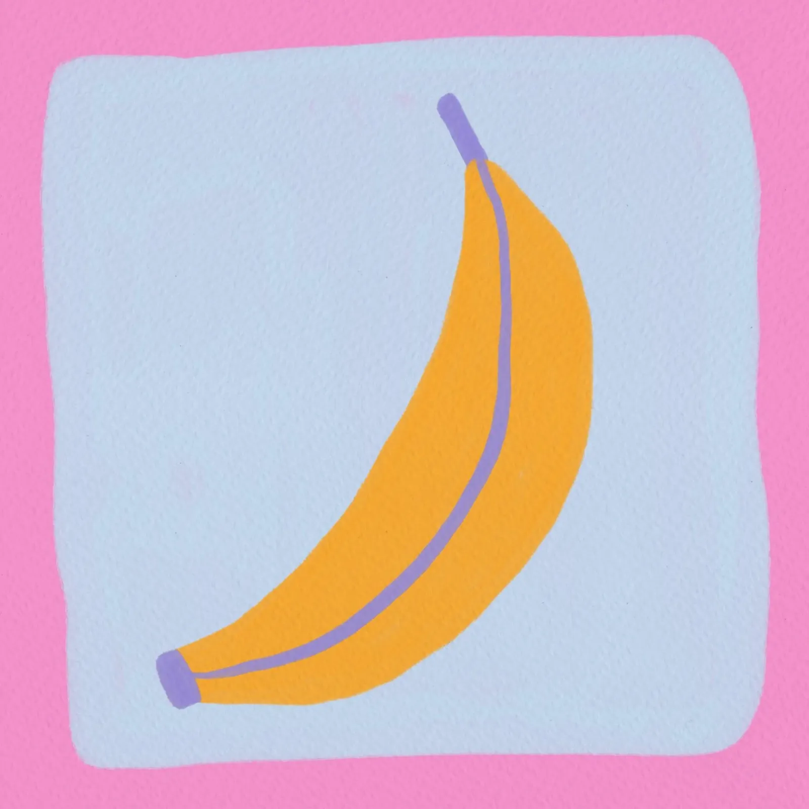 Cute banana canvas by Wackapacka