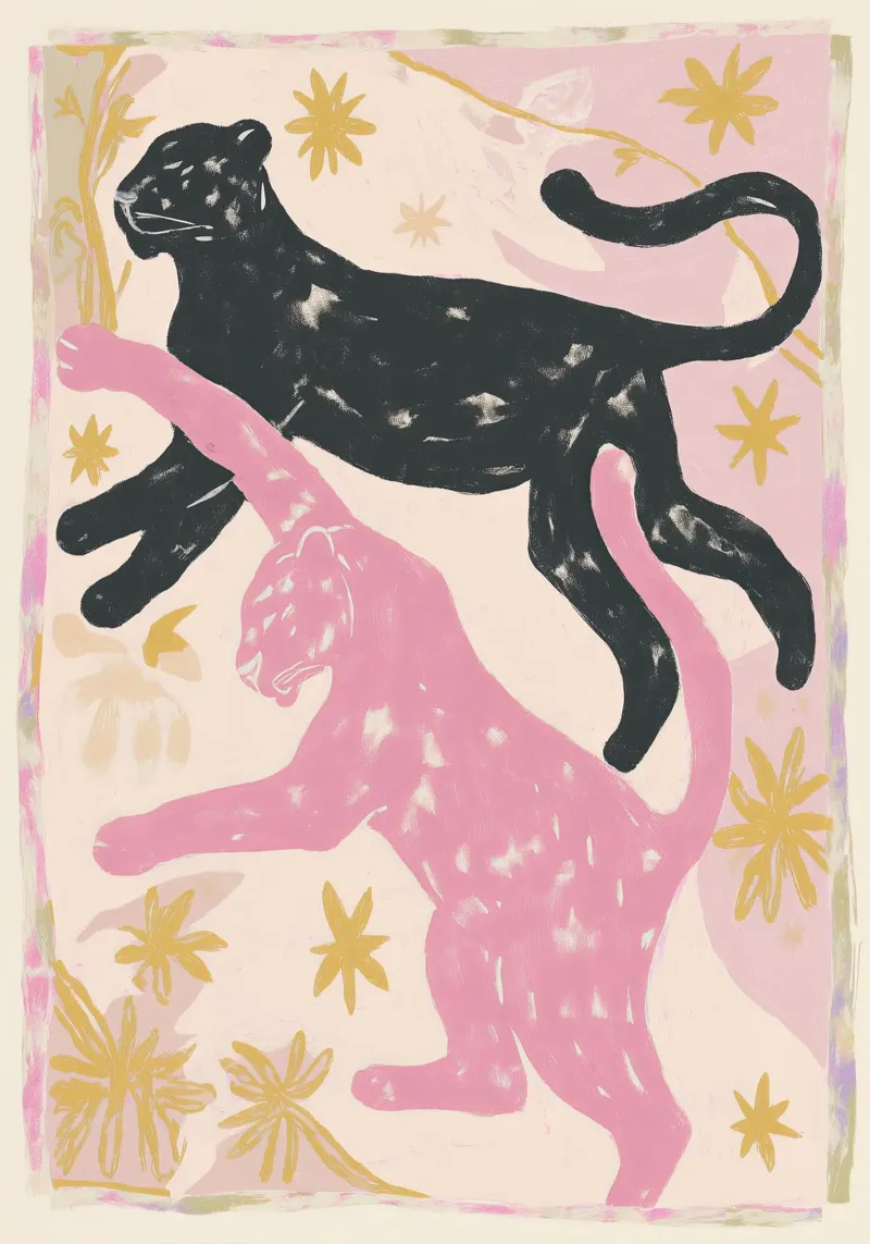 Cheetah Abstract Print, Modern Wildlife Poster poster by Boheme