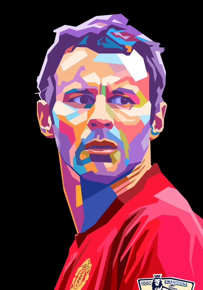 Calcio iconico - Ryan Giggs pellicola backlit da Hantamrata