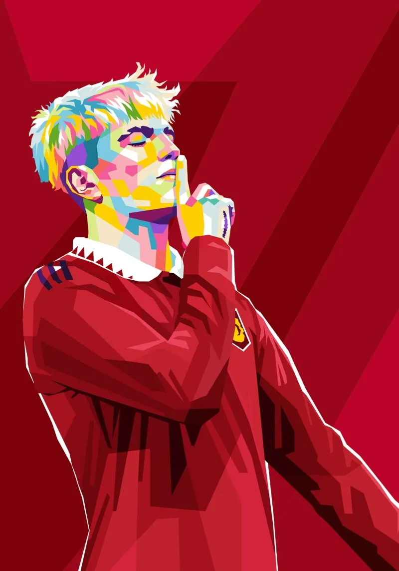Garnacho wpap Pop art pellicola backlit da WPAP MALANG