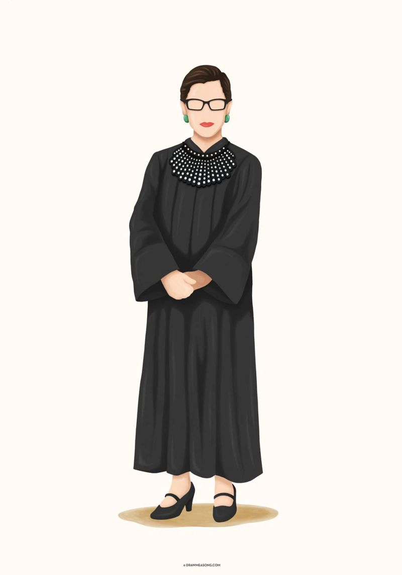 Ruth Bader Ginsburg alluminio dibond da Nour Tohme