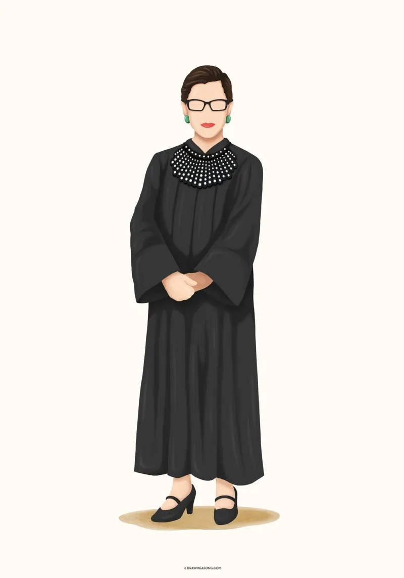 Ruth Bader Ginsburg plexiglass da Nour Tohme