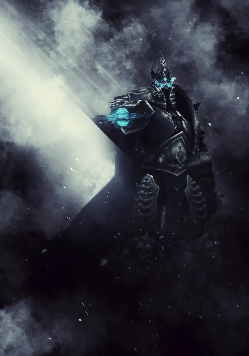 Lich King WOW pellicola backlit da FreeArtStudio