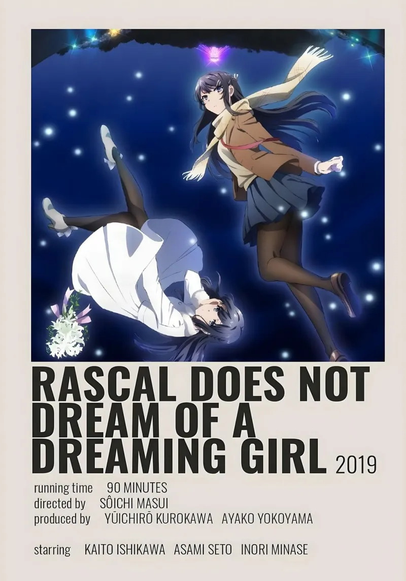 RASCAL DOES NOT DREAM OF A DREAMING GIRL 2019 carta hahnemühle da Totoya
