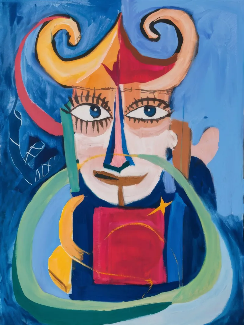 Mystieke abstracte symfonie canvas van Lunar Templar