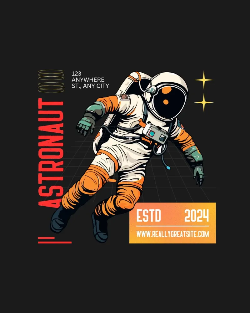 Astronauta pellicola backlit da Agnazarshop
