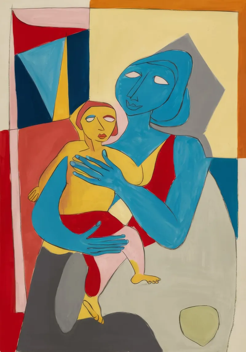 Hemelse Moederlijke Omhelzing canvas van Crimson Whisper