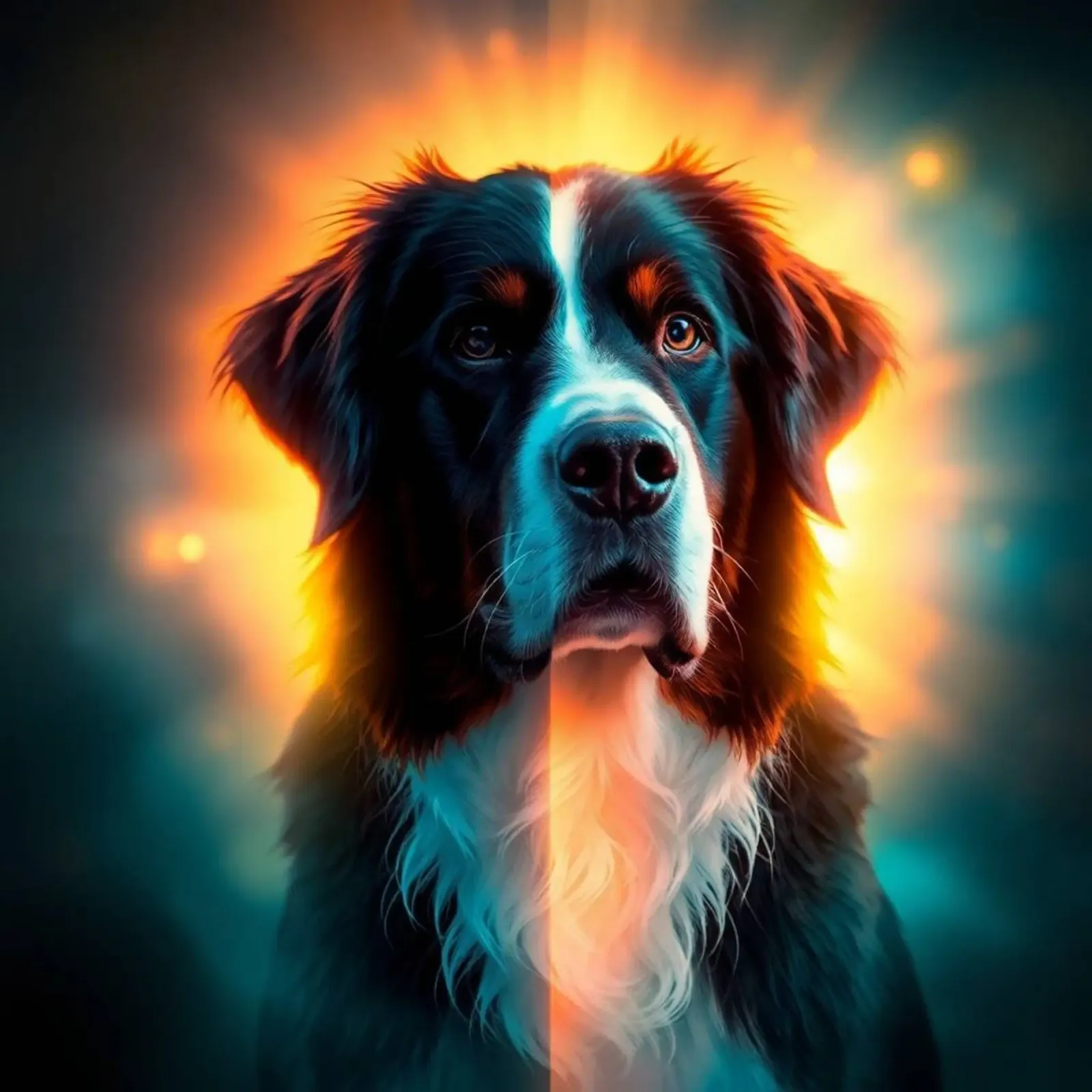 Bellissimo cane da montagna bernese #114 pellicola backlit da Yumis.Beargang.and.Me