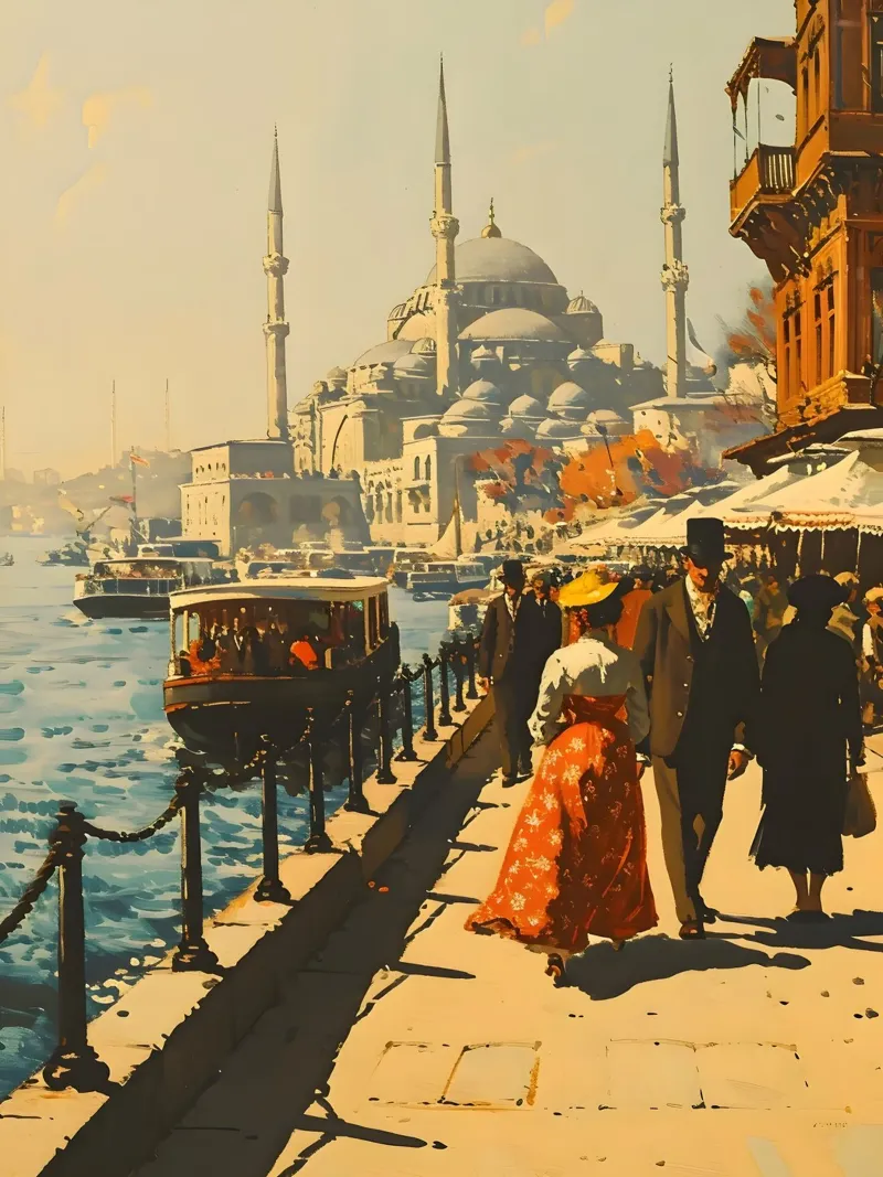 Istanbul Arte Vintage alluminio dibond da Vintage Travel Art