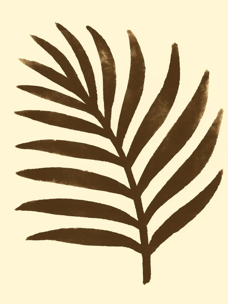 Palm leaf Impression pellicola backlit da treechild