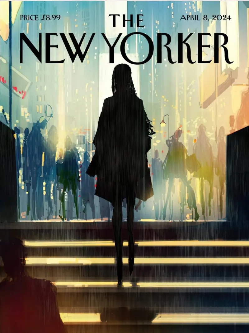 Il New Yorker poster con telaio in alluminio da 🎁 ARTVI-SHOP