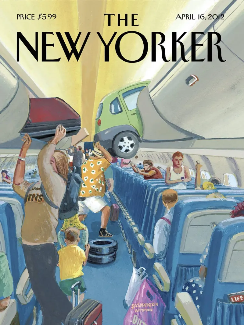 Il New Yorker poster con telaio in plastica da 🎁 ARTVI-SHOP