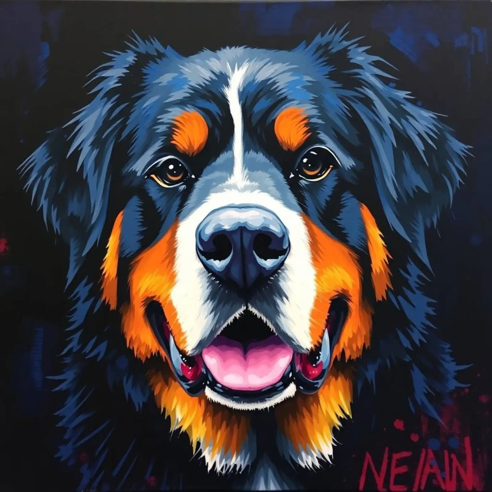 Bellissimo cane da montagna bernese #124 poster da Yumis.Beargang.and.Me