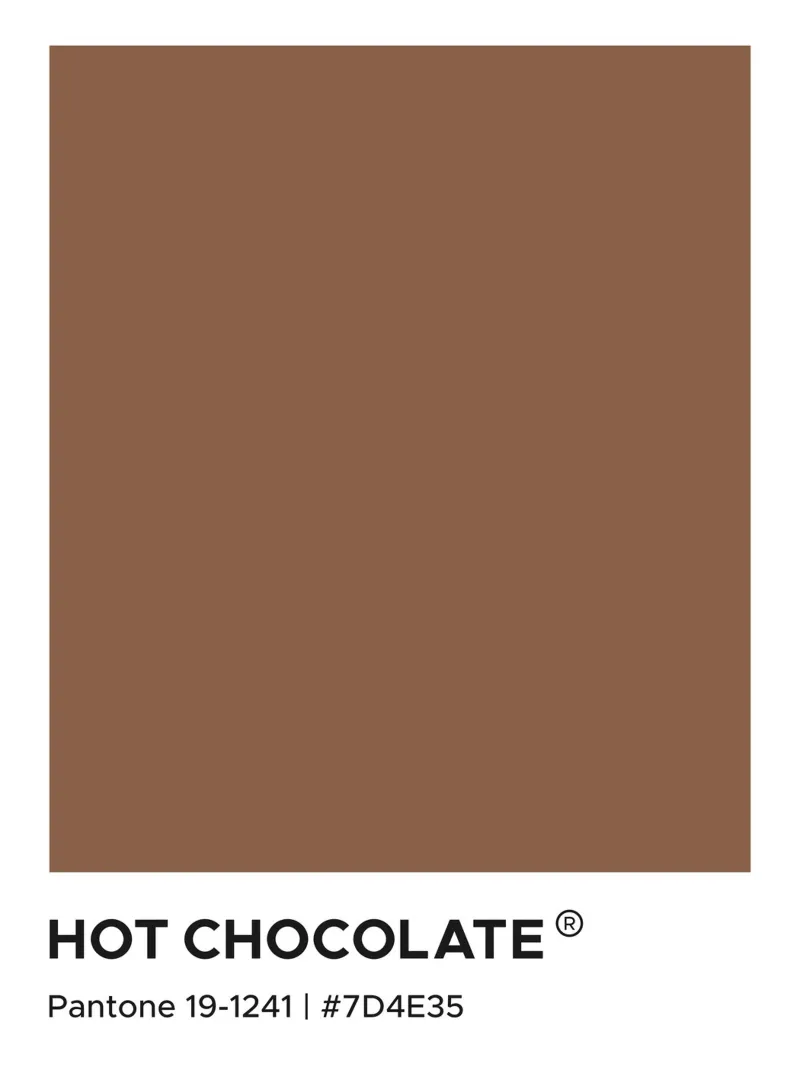 Chocolate caliente Pantone lienzo con Marco flotante de Paigaam Studio