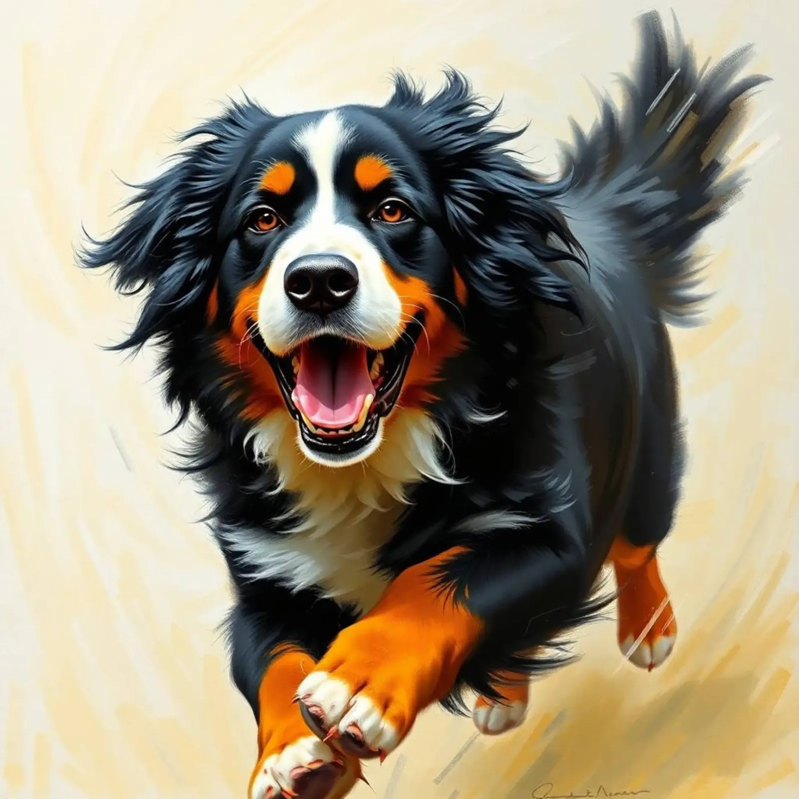Bellissimo cane da montagna bernese #127 pellicola backlit da Yumis.Beargang.and.Me