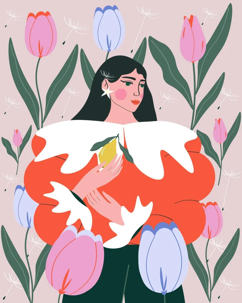 A Blooming New Chaper pellicola backlit da Silvie Illustration