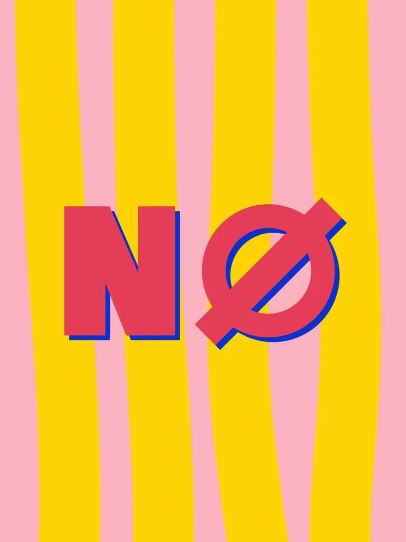 NÖ Poster Pop-Art meets Retro Vibes Skandi NØ Leinwandbild hahnemühle by LIMITED EDITION LETTERS