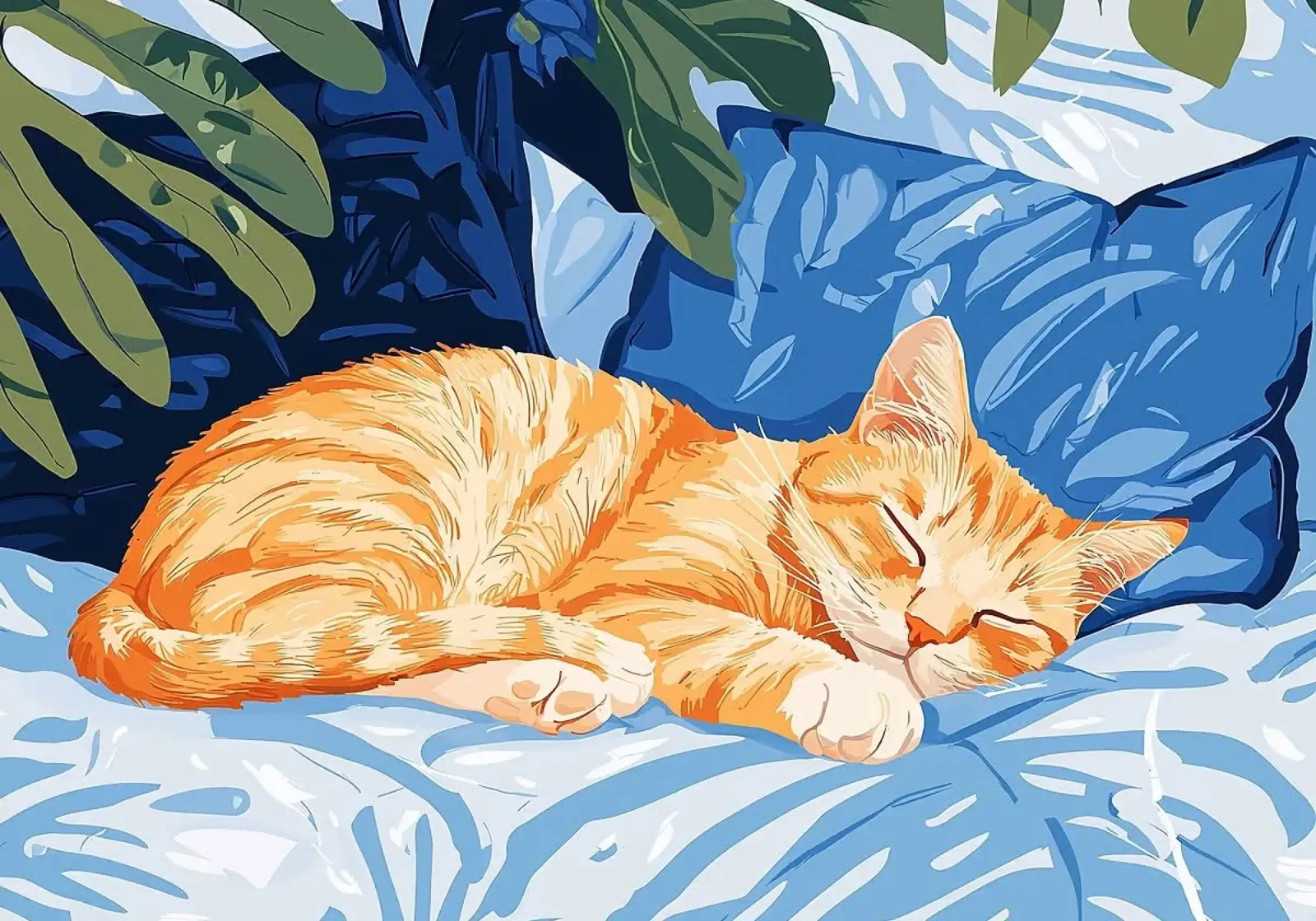 gatto pellicola backlit da Abstract Botanical Art