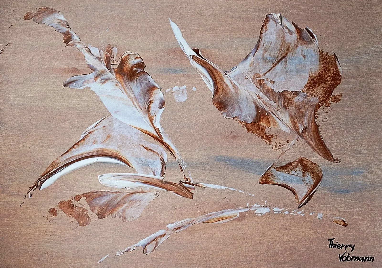 MESSAGE FROM THE HEART 29 tela da Thierry Vobmann Abstract painting