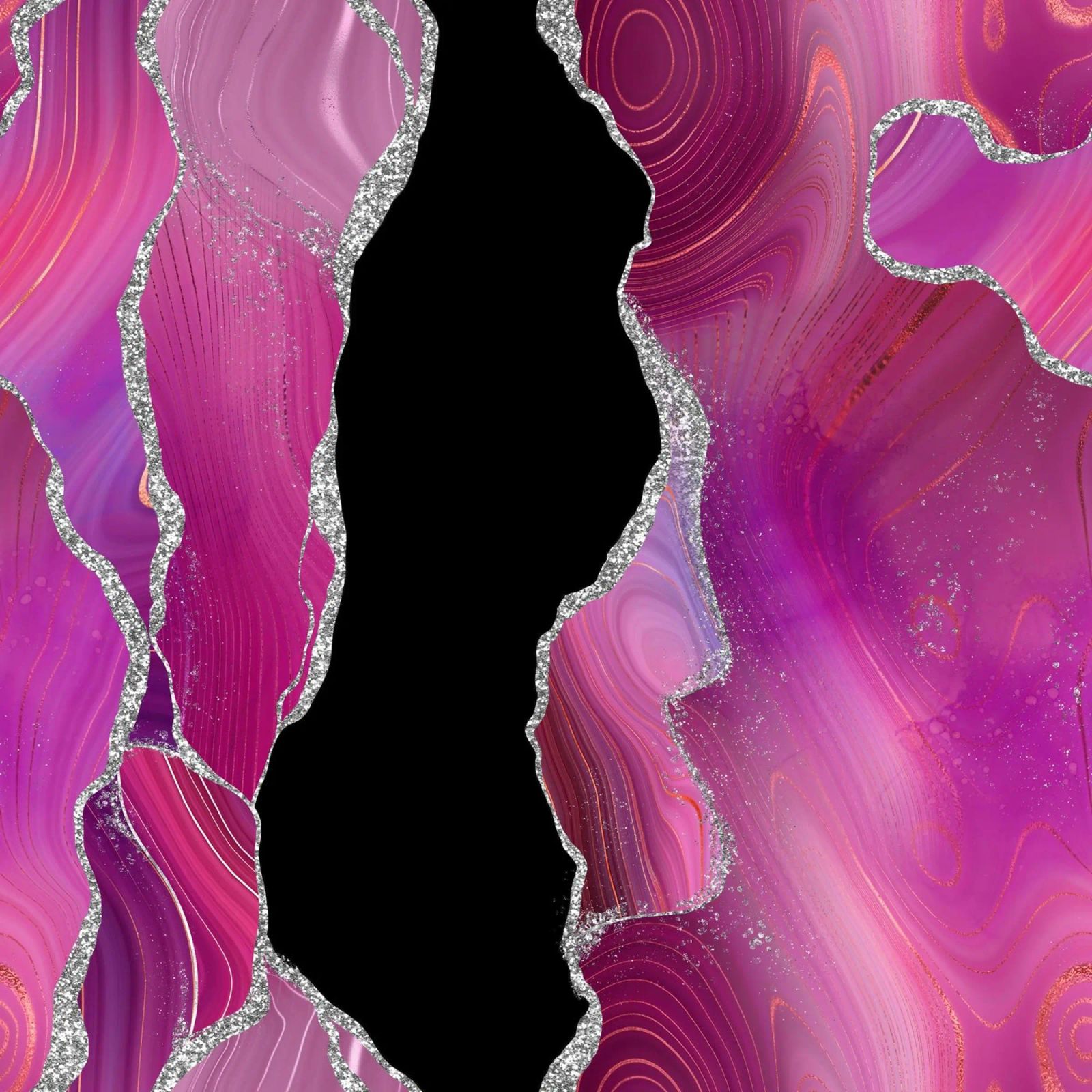 Agata Magenta e Argento Texture 01 alluminio dibond da Gemstone Textures