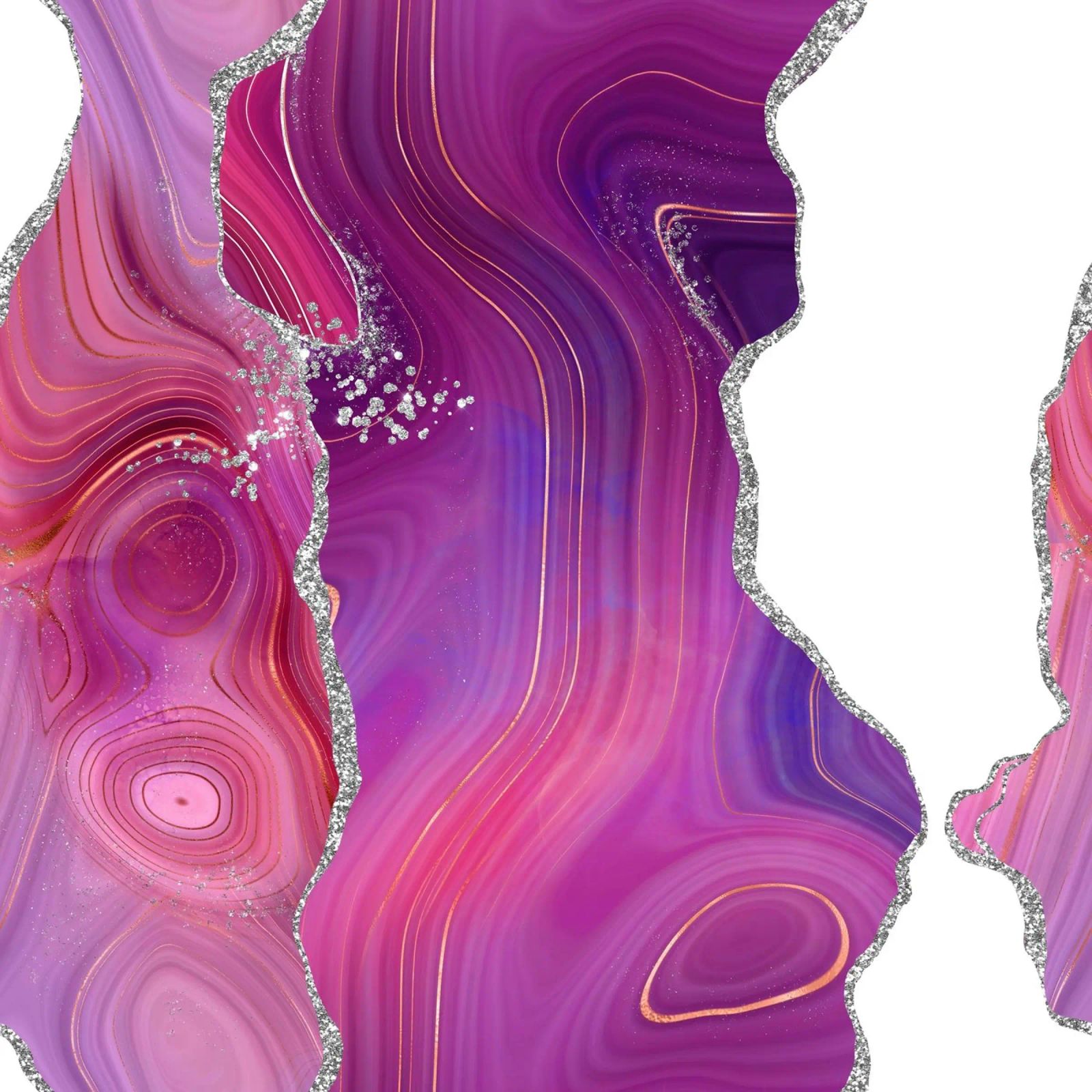 Agata Magenta e Argento Texture 05 pellicola backlit da Gemstone Textures