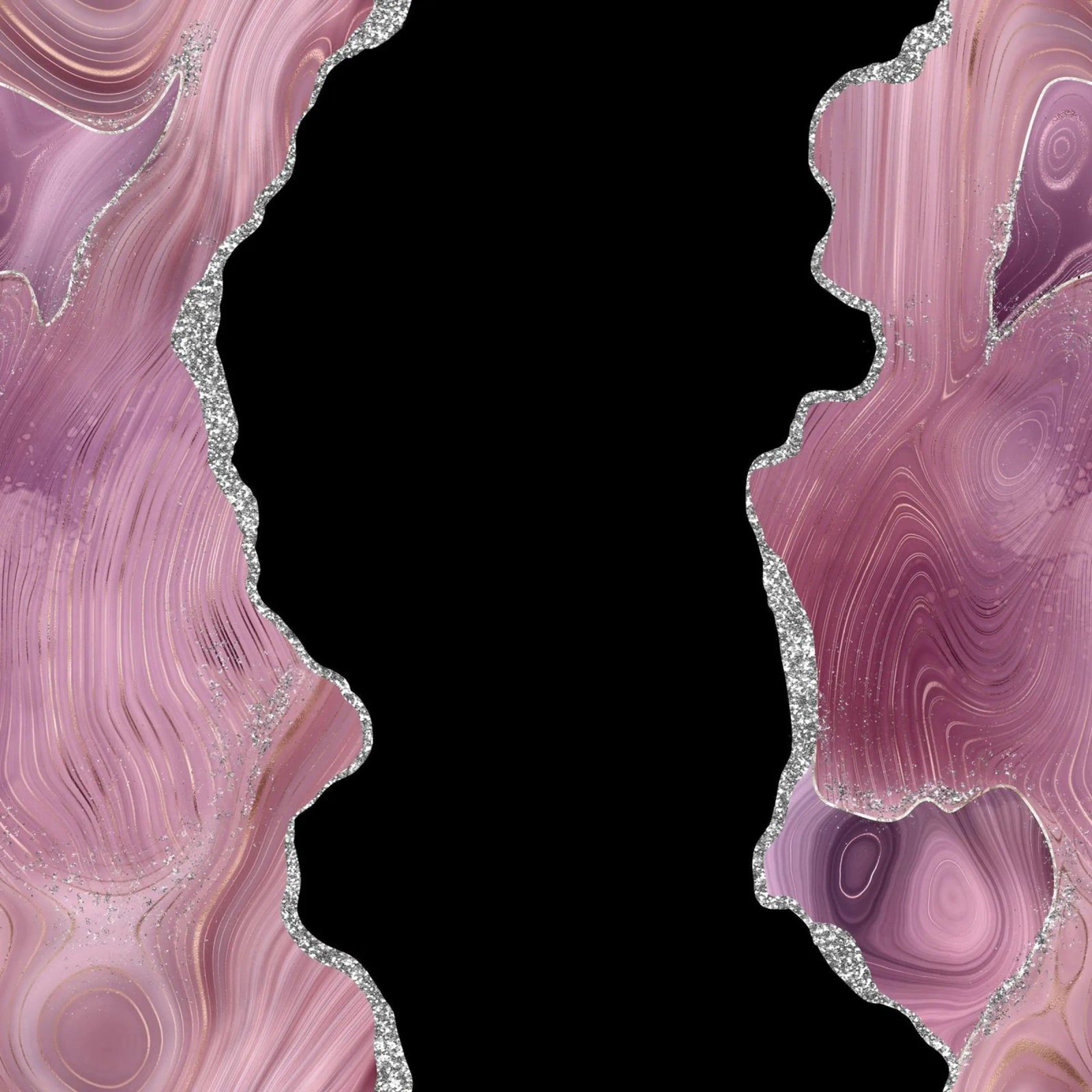Texture Agata malva e argento 02 alluminio dibond da Gemstone Textures