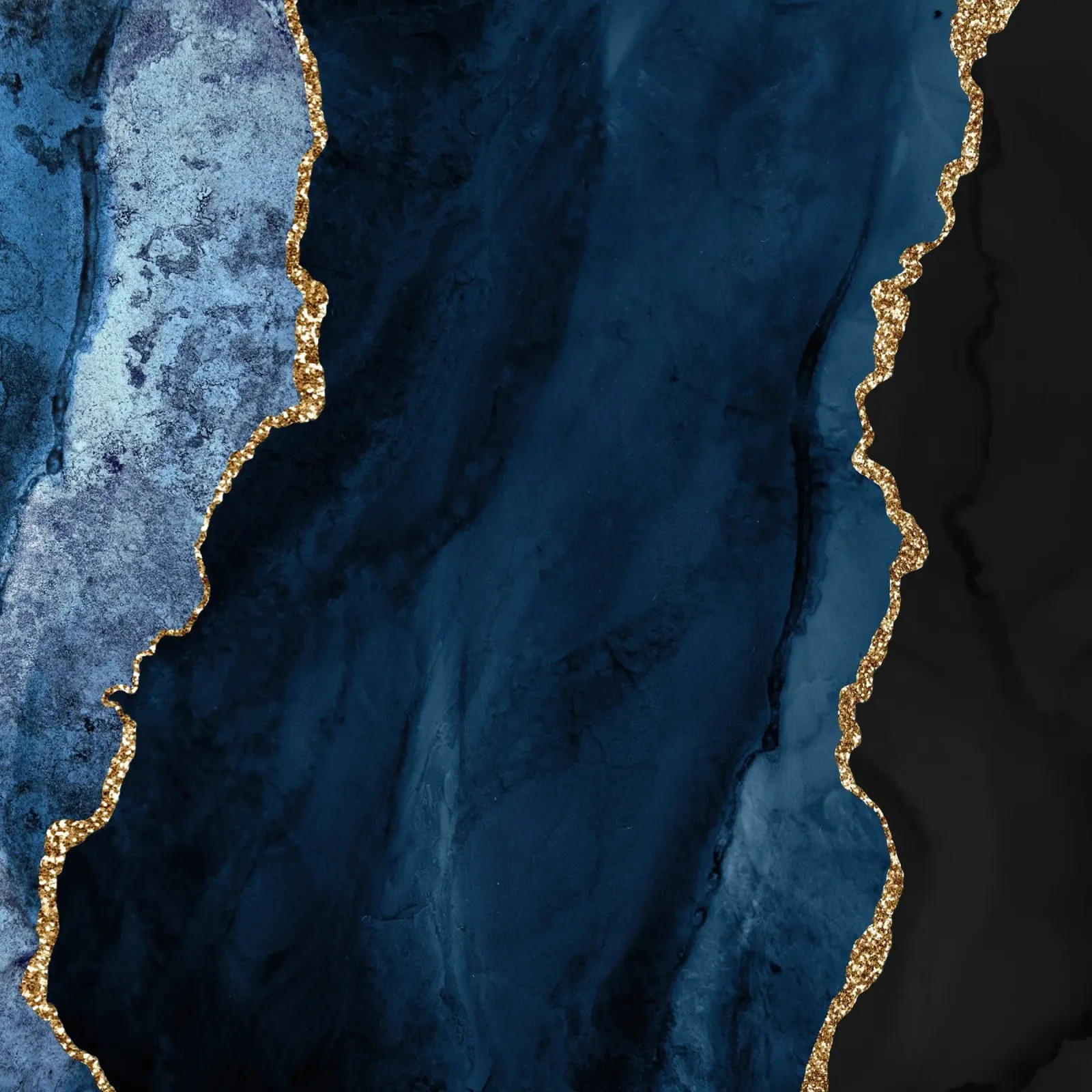 Marineblau & Gold Achat Textur 01 Hahnemühle von Gemstone Textures