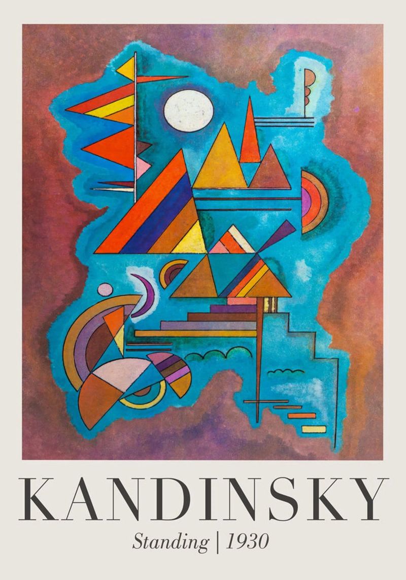 Kandinsky Der Stehende Poster von Witon name shop