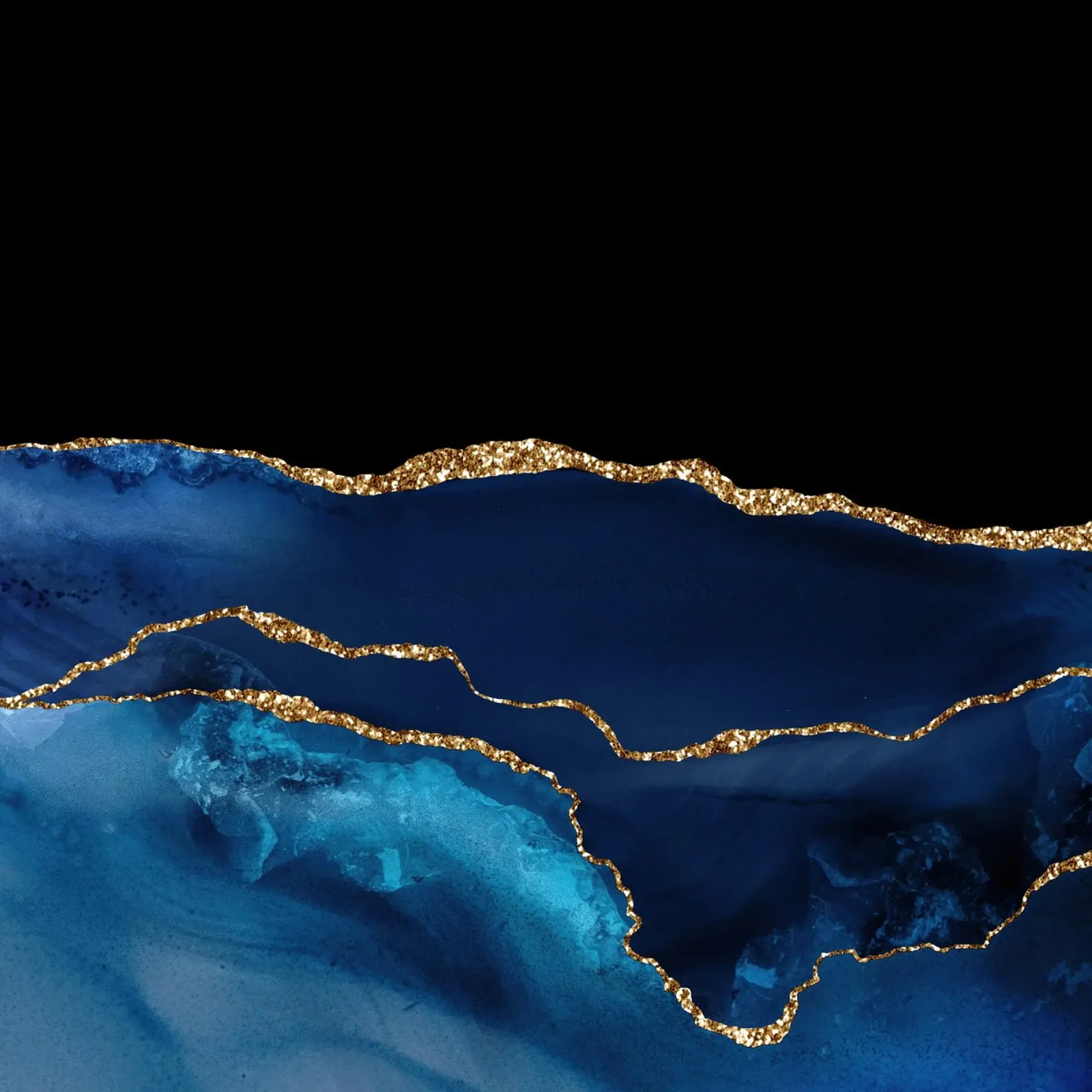 Texture agata marina e oro 07 alluminio dibond da Gemstone Textures