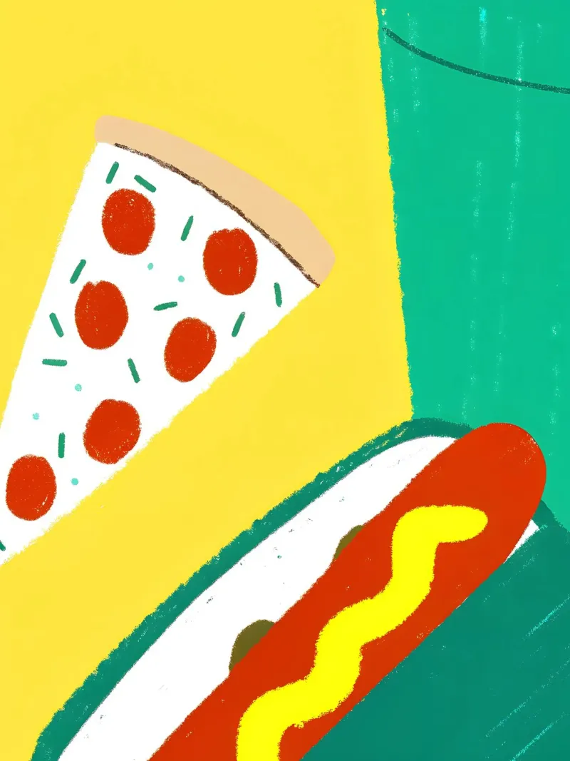 Pizza And Hotdog pellicola backlit da PERSONAL TOUCH