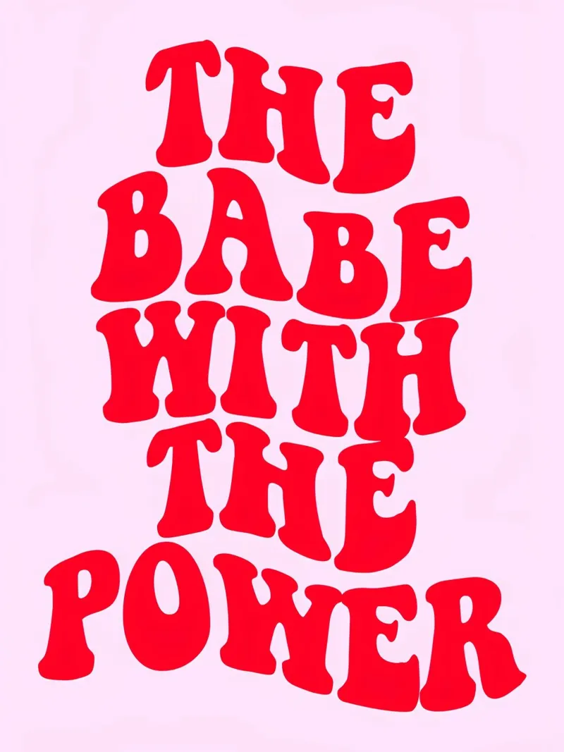 "The Babe With The Power" Feminist Retro Empowering Pop Art canvas with Floater frame by NorwesClub