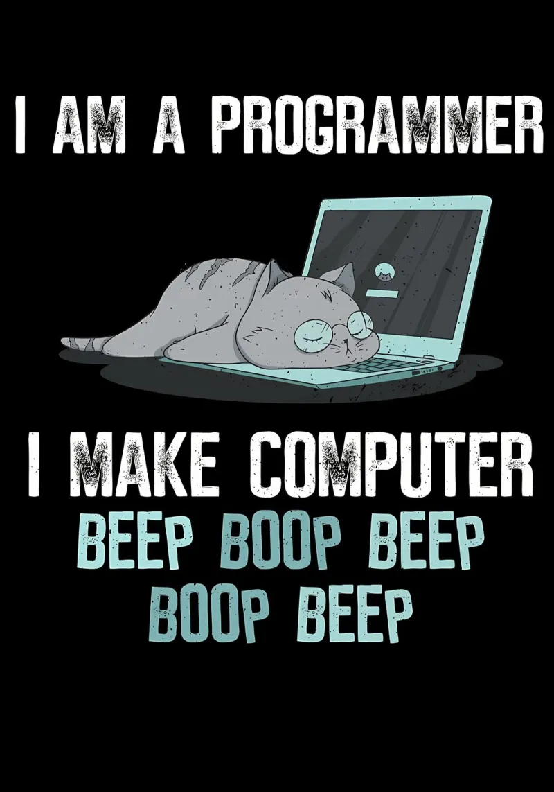 cat laptop glasses programmer Hahnemühle von Quinten Tibbetts-Minimalist