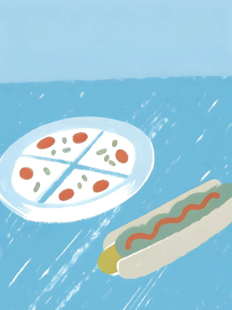 Pizza And Hotdog pellicola backlit da PERSONAL TOUCH