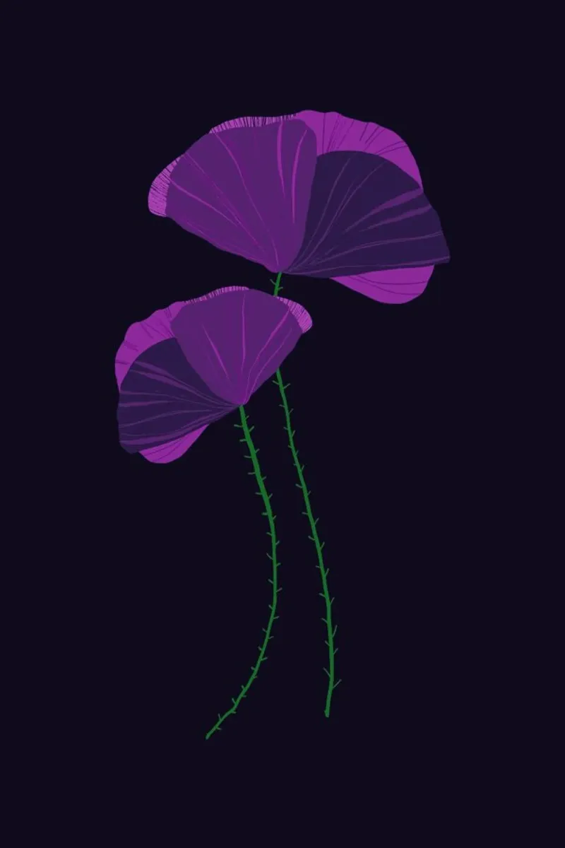 Purple Wildflower poster da Pure