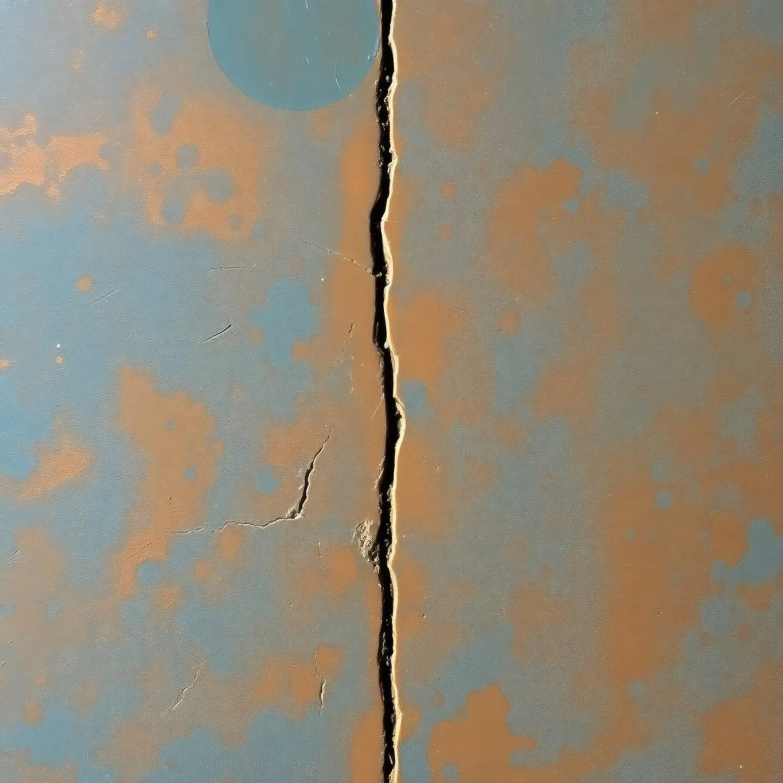 Surface fissurée montrant l'usure d'un mur peint hahnemühle de DesignDoodle